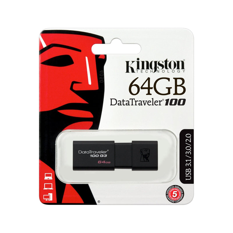 KINGSTON 64GB USB 3.0 DATATRAVELER 100 G3 -Kingston - Computer Accessories. Gadgets Namibia Solutions Online